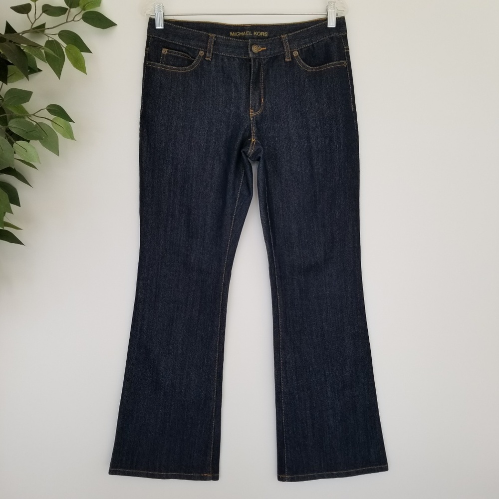 Michael Kors Dark Wash Boot Cut Denim Jeans 6